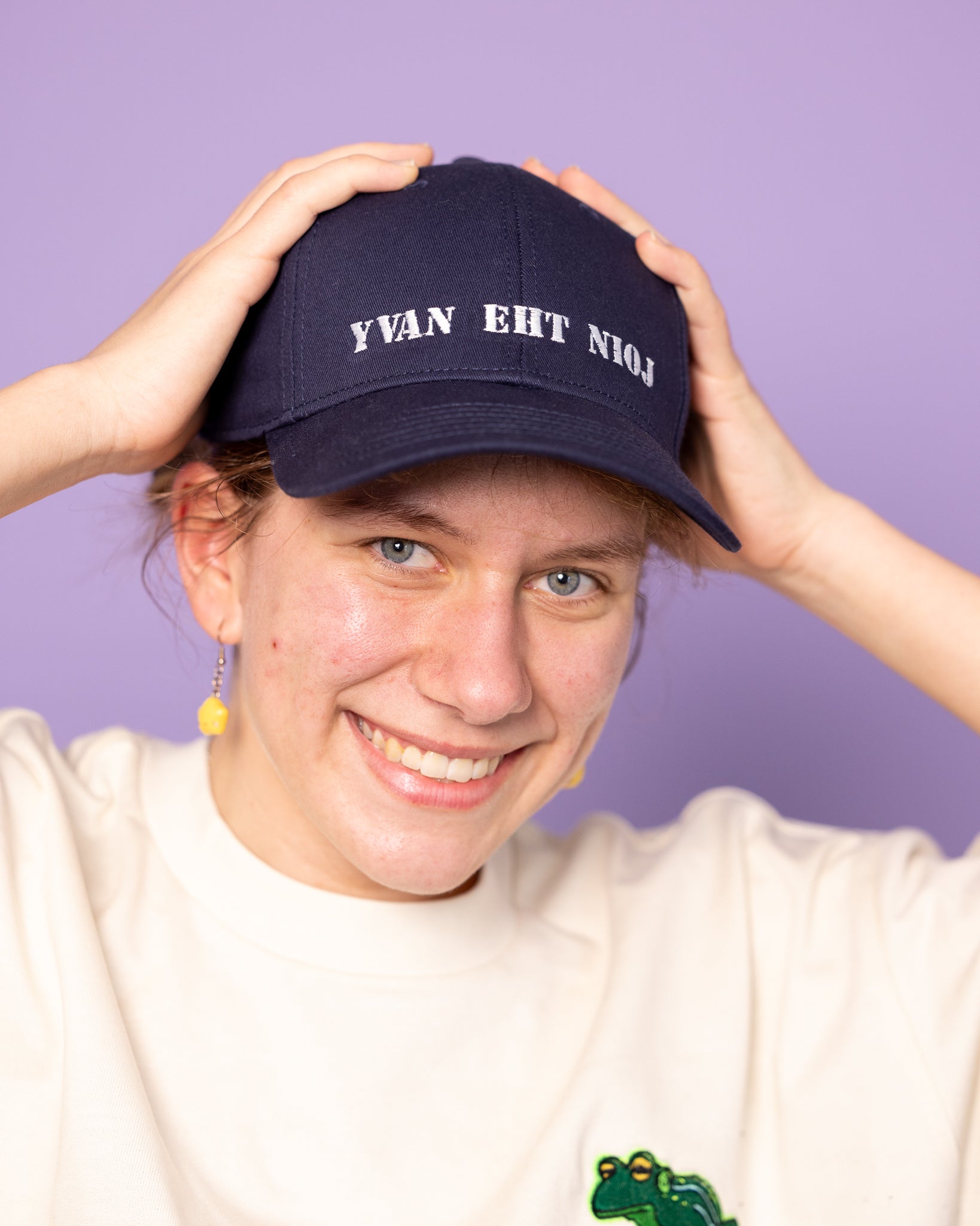 YVAN EHT NIOJ Simpsons Embroidered Cap | RK Threads