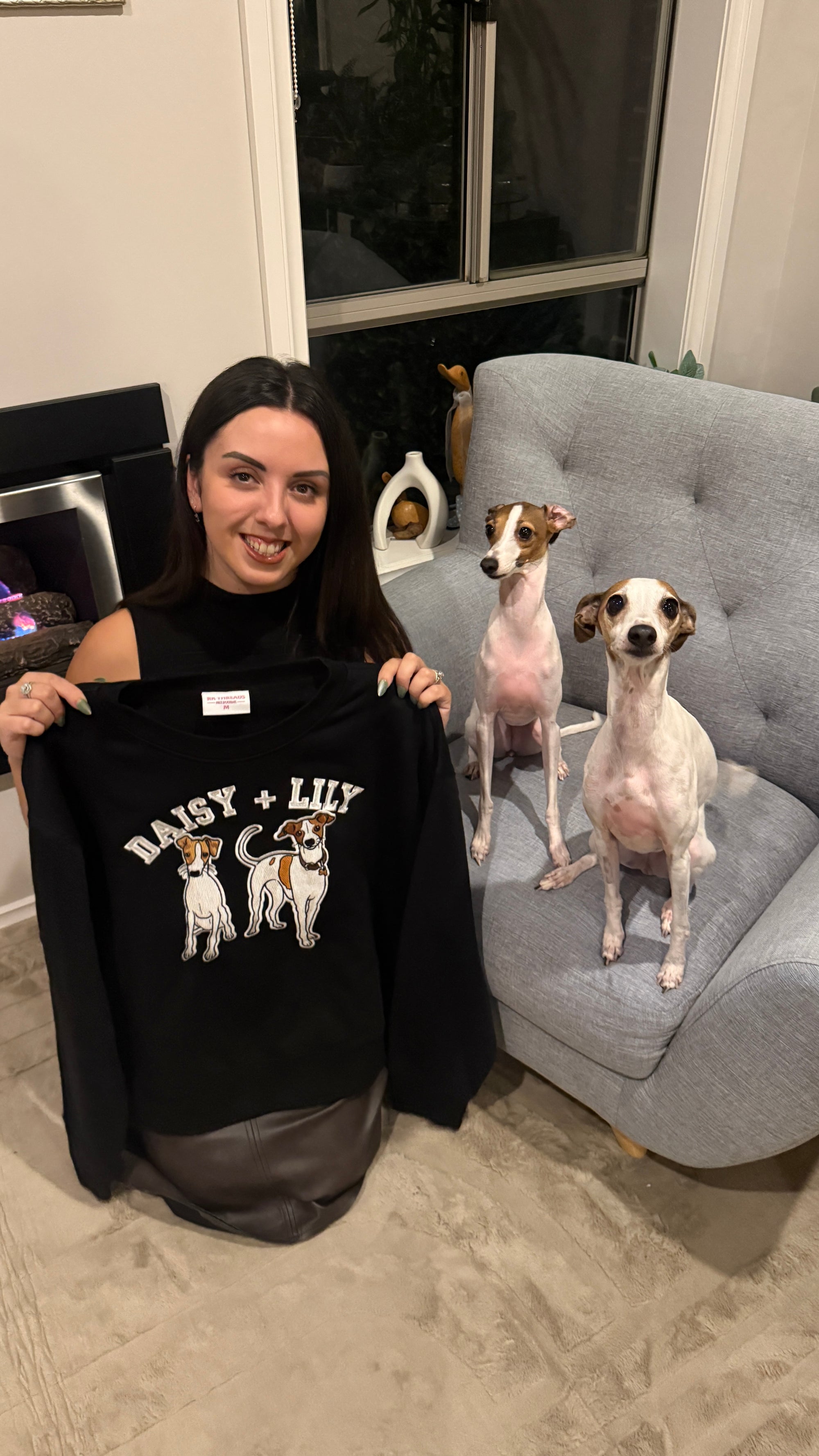 CUSTOM Women's COLLEGE STYLE Pet Crew