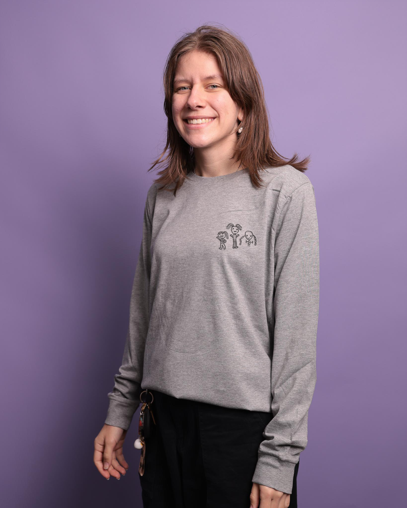 CUSTOM Women's Kid's Drawing Long Sleeve T-Shirt