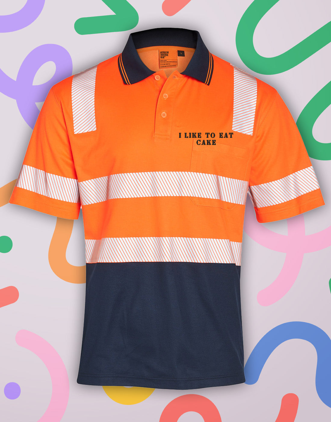 Reflective Security Thread Custom Embroidered Reflective Safety Polo | RK Threads