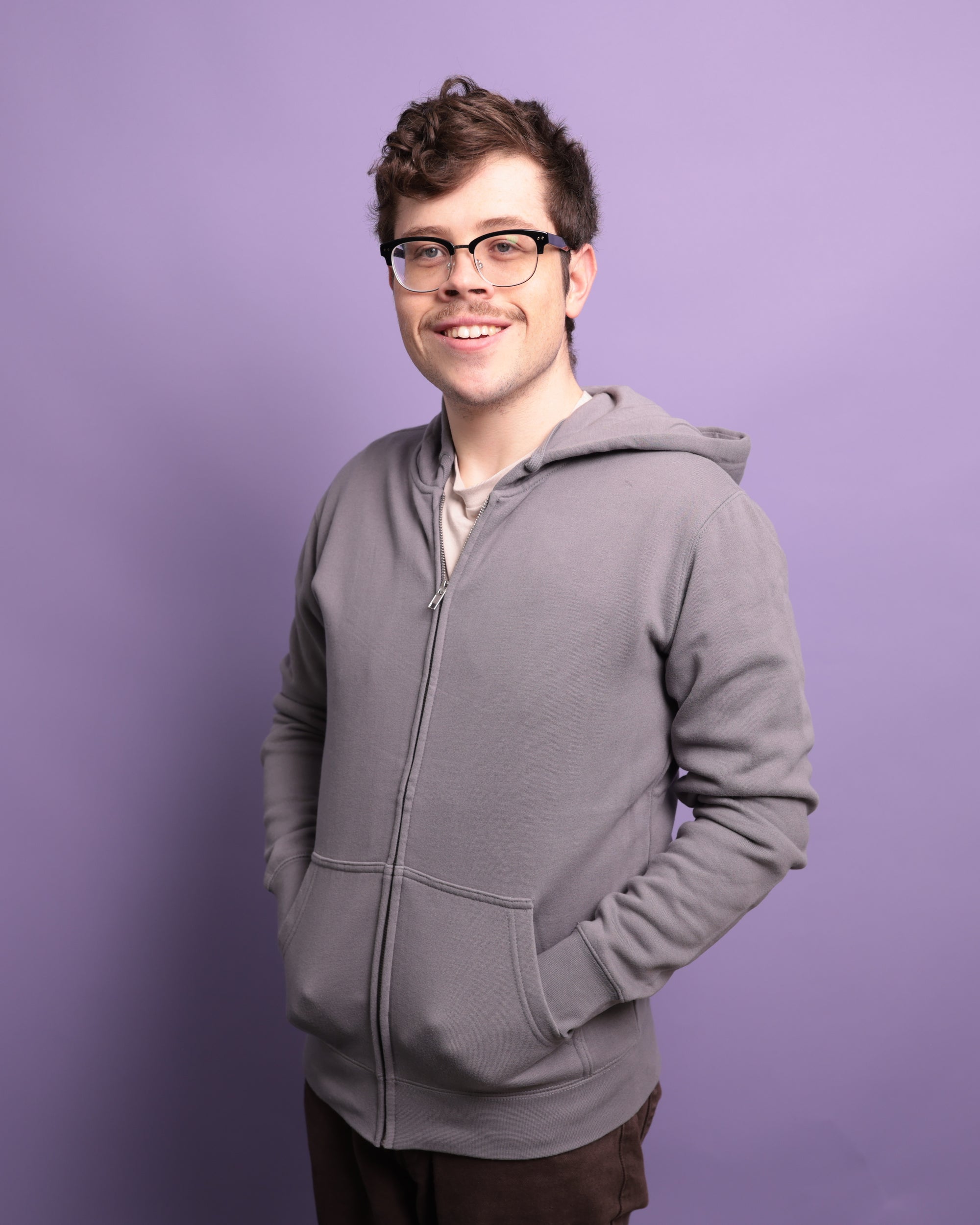 CUSTOM Zip Hoodie - Gravel